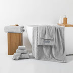 REDKISS Gray Bath Towels Set 8 Piece - Image 5