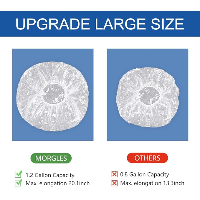 MORGLES 50 Pcs Ear Covers for Shower - Image 3