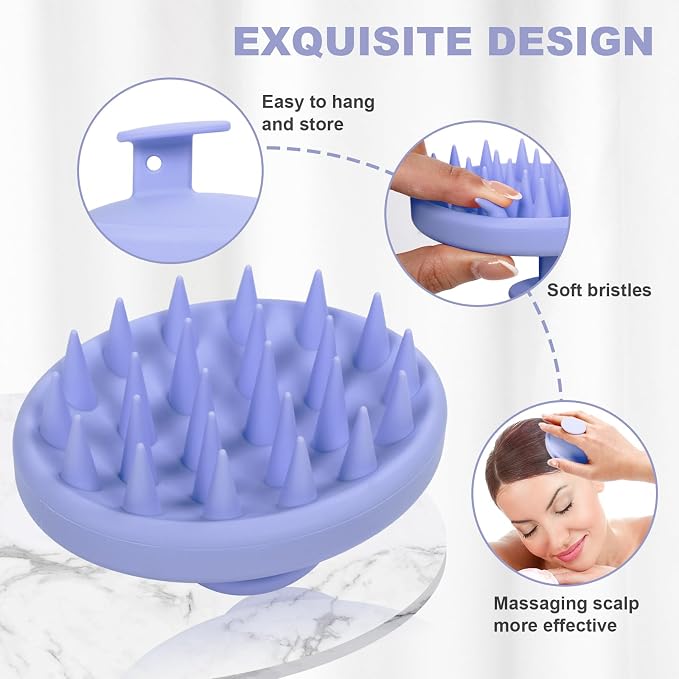 Meartchy Silicone Scalp Massager, Scalp Scrubber - Image 3