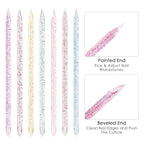 100Pcs Disposable Nail Sticks Double-End Nail Cuticle Pusher Remover Nail Care - Image 2