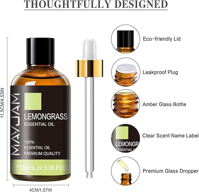 Lemongrass Essential Oil, MAYJAM Premium Essential Oils - Image 6