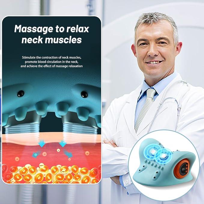 Neck Massager, Masajeador de Cuello, 3 Modes Electric Neck and Shoulder Relaxer - Image 3