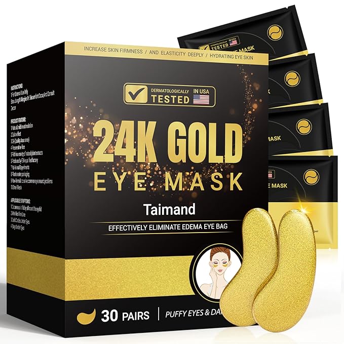 Under Eye Patches, 24K Gold Under Eye Mask by Taimand