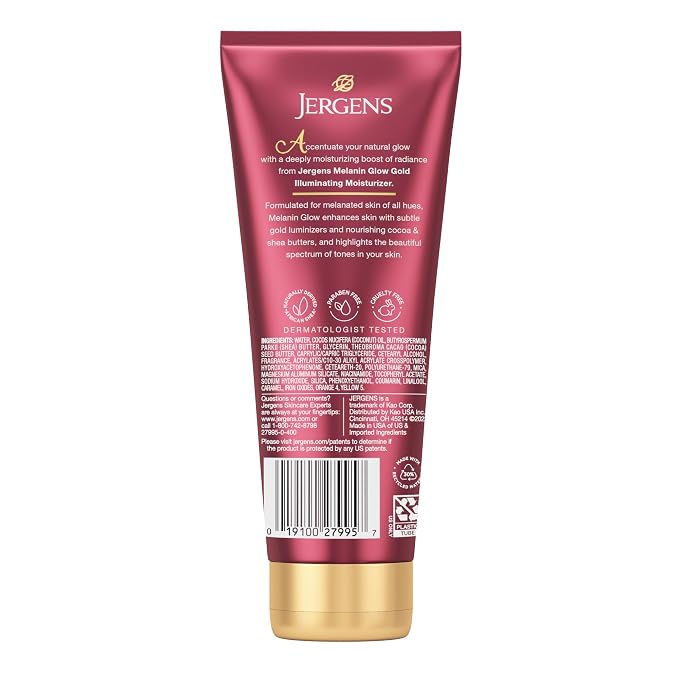 Jergens Hand and Body Lotion, Melanin Glow Illuminating Moisturizer, - Image 9