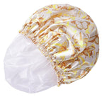 Shower Cap for Women, Double Layers Shower Caps Reusable Waterproof, Bathing - Image 7