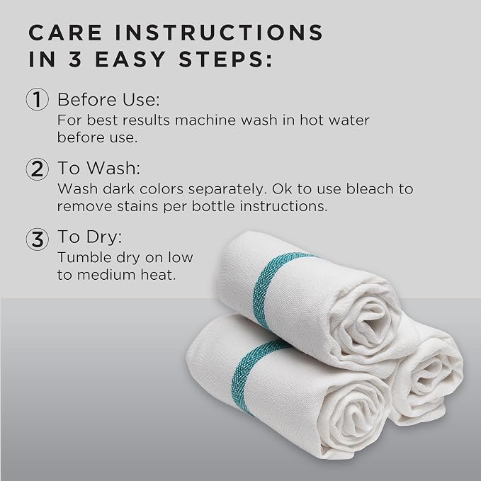 Diane 100% Cotton Barber Towels, Soft and Absorbent Multipurpose Towels - Image 3