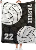 Custom Volleyball Blanket, Personalized Volleyball Blanket, Customized Sport by Padumuttara