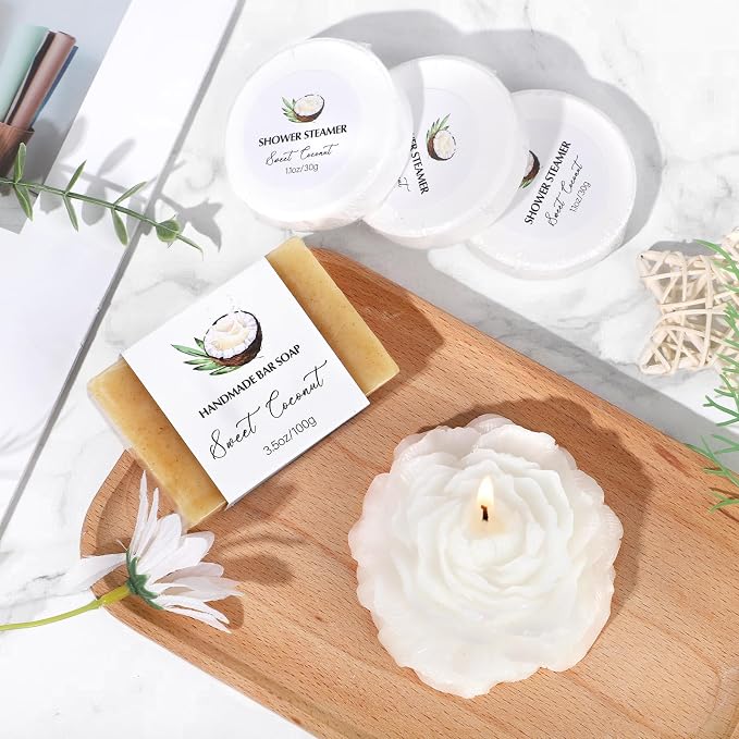 Mothers Day Gifts for Mom, Spa Gift Baskets for Women, Sweet Coconut Birthday - Image 6