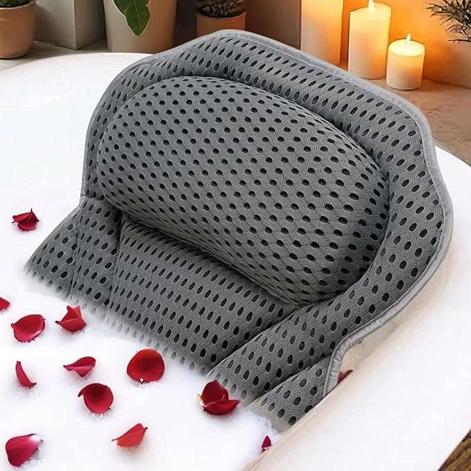 Bath Pillow Bathtub Pillow, 4D Bath Pillows by IdleHippo