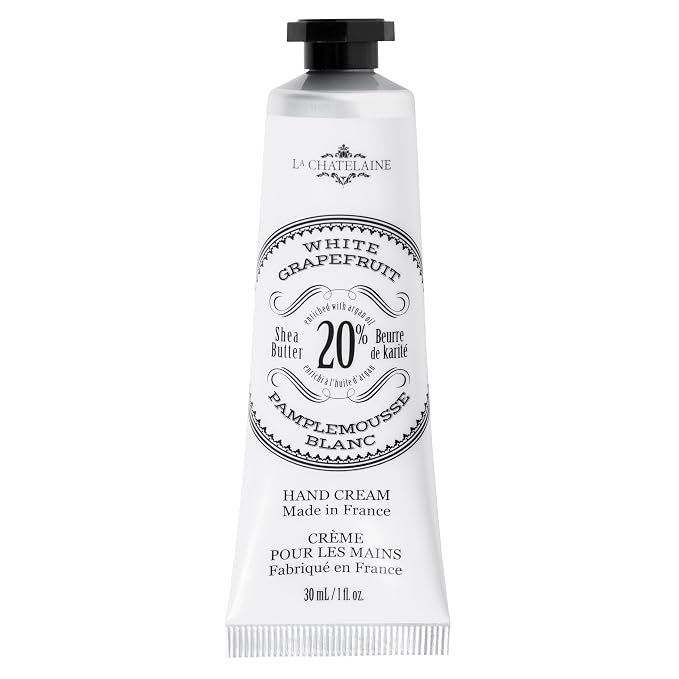 La Chatelaine 20% Shea Butter Hand Cream Travel Size, Organic Argan Oil by LaChatelaine