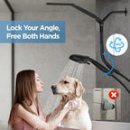 Dual Handheld Shower Head Combo, 2-in-1 Rain Shower Heads System Wide Rainfall - Image 4