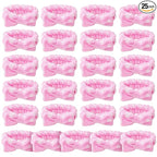 25 Pcs Pink Spa Headband Bulk Set by Unknown