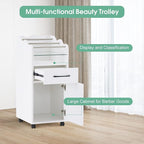 BarberPub Salon Cart with Storage Cabinet with Engineered Wood, Rolling Salon - Image 3