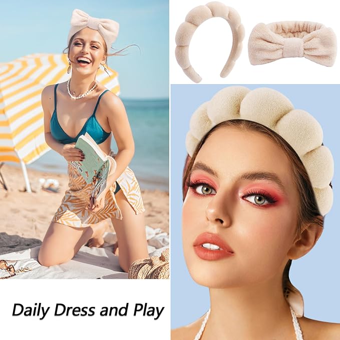 VELSCRUN 6 Pack Spa Headband, Makeup Headband, Face Wash Headbands, Skincare - Image 6