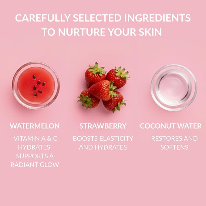 SpaScriptions Watermelon & Strawberry Exfoliating Body Wash - Image 5