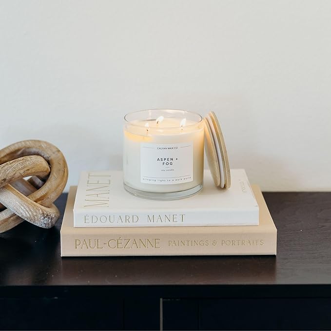 Calyan Wax Co. Aspen & Fog 3 Wick Scented Candle - Image 7
