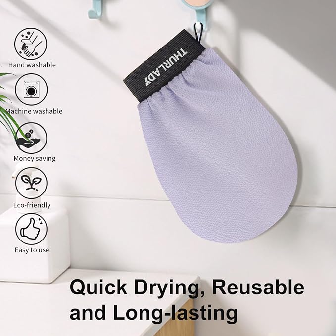 Exfoliating Glove, Korean Exfoliating Mitt Body Scrubber, Viscose Fiber Bath - Image 6