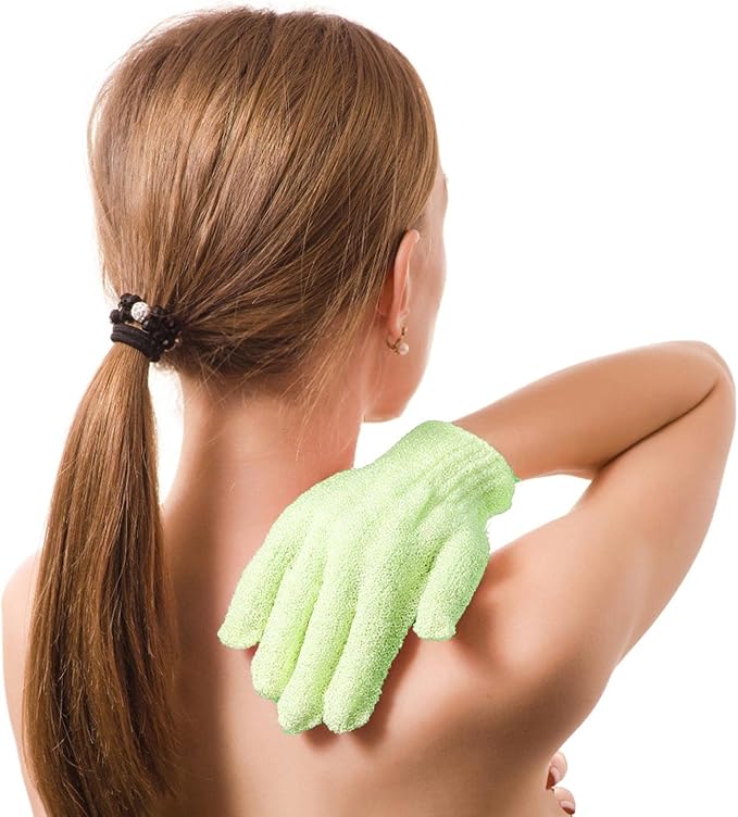BTYMS 24 Pcs Shower Exfoliating Gloves Hand Exfoliating Glove Body Scrubber - Image 3
