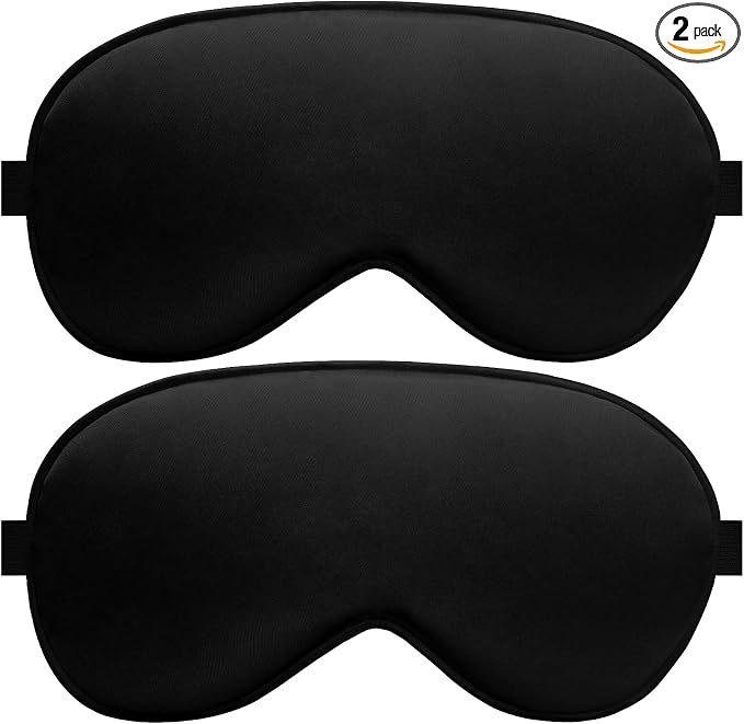 Silk Sleep Mask – 2 Pack Silk Eye Mask by AlbatrossHealthNewEngland