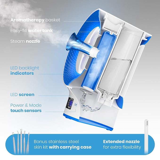 Pure Daily Care NanoSteamer Clinical 10-in-1 Smart Dermatologist Grade Ionic - Image 2