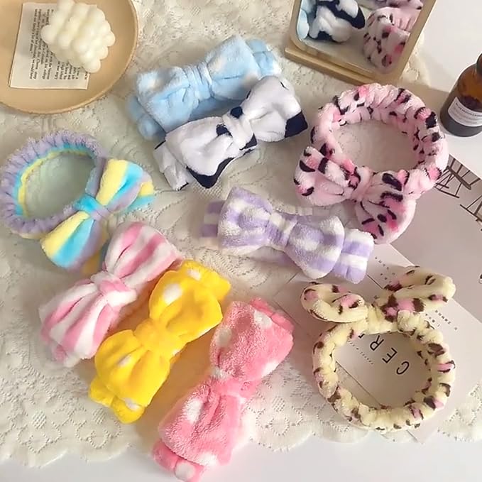 42 Pcs Cute Fluffy Bow Headbands - Image 2