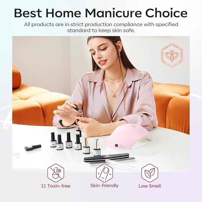 modelones Cat Eye Gel Nail Polish Set, 6 Colors Winter 9D Glassy Cat Eye - Image 8