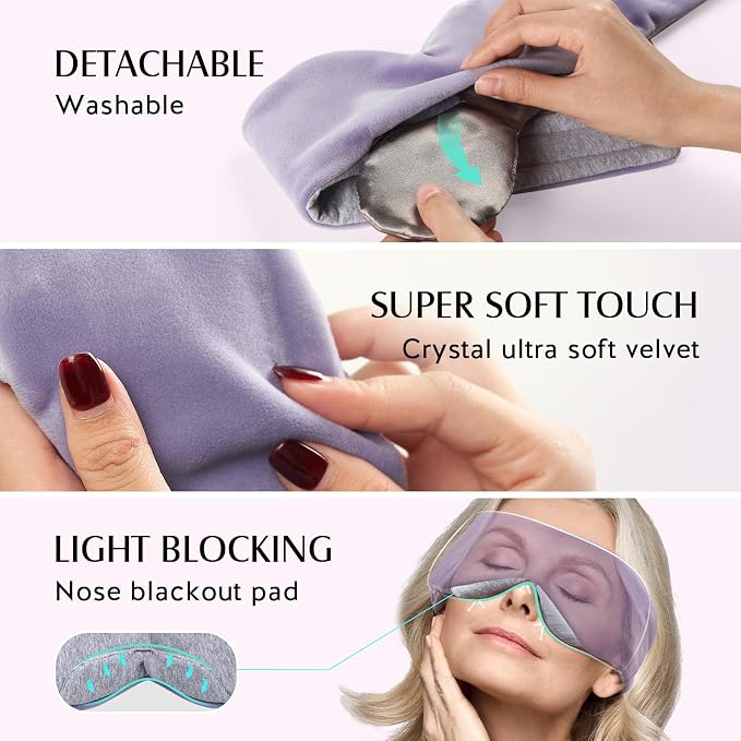YFONG Heated Eye Mask, Warm Eye Compress Mask - Image 6
