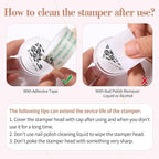 Born Pretty French Manicure Kit, Nail Stamper and 2Pcs Gel Nail Polish - Image 6