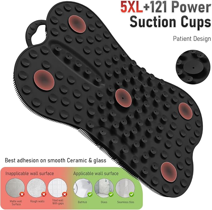 Back Scrubber Shower Bathtub Tub Body Bath Cushion Back Lumbar Support - Image 7