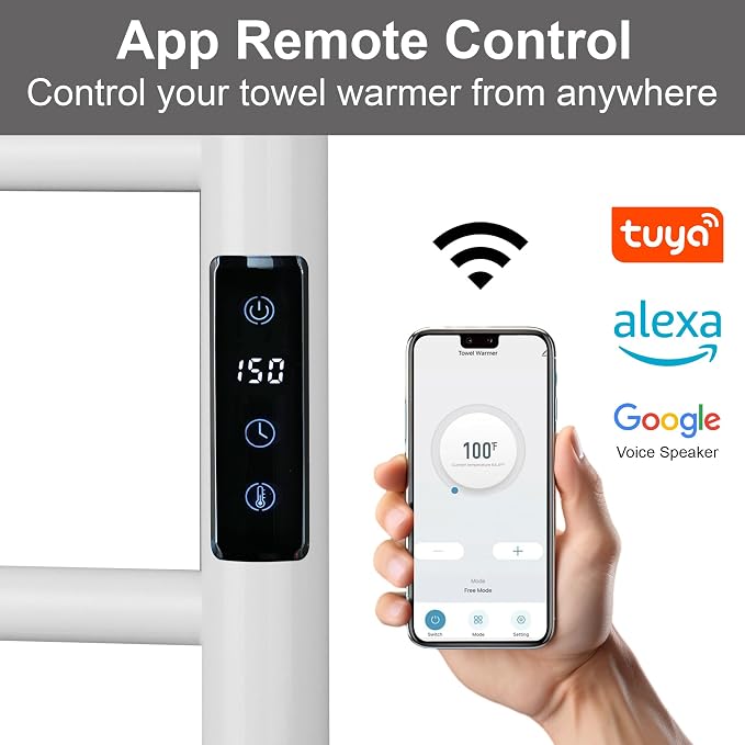 Electric Towel Rack with Voice Control - Image 2