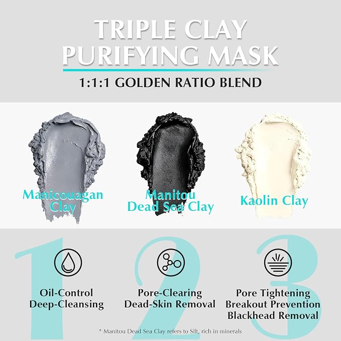 Clay Mask for Face: Deep Cleansing Pore, Dead Sea Mud Mask - Image 2