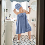 Xtinmee 2 Sets Plus Size Womens Wrap Towel - Image 5