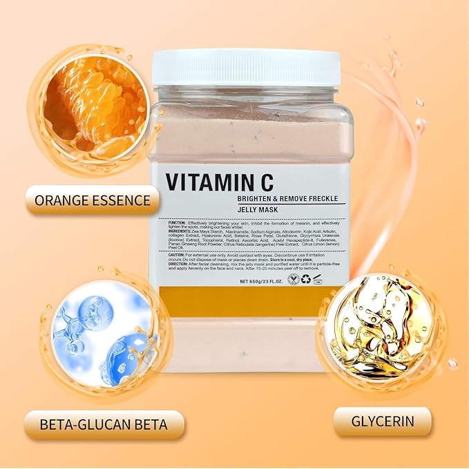 Jelly Mask for Facials Professional, Hydrating & Moisturizing Peel-Off Natural - Image 3
