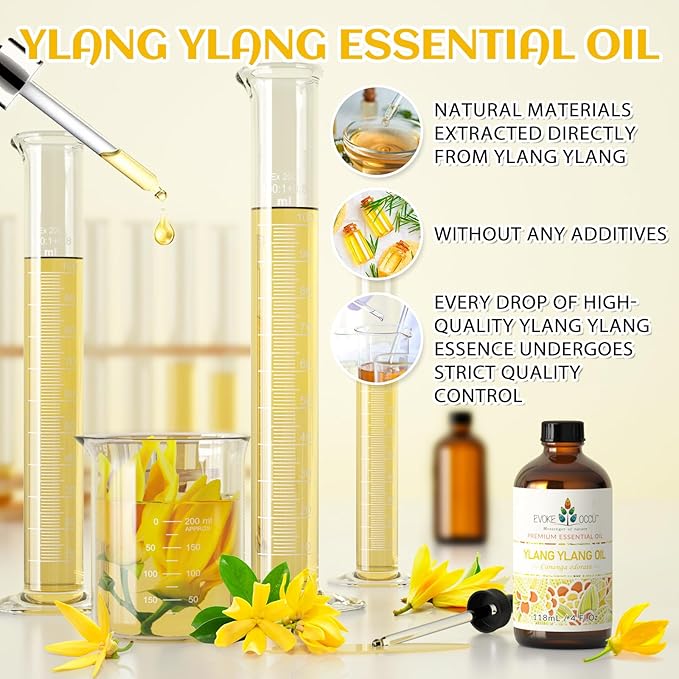 EVOKE OCCU Ylang Ylang Essential Oil 4 Oz, Pure Ylang Ylang Oil - Image 6