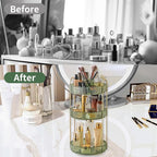 Asayuee 360 Rotating Makeup Organizer, 3 Tier Large Capacity Make Up Organizers - Image 4