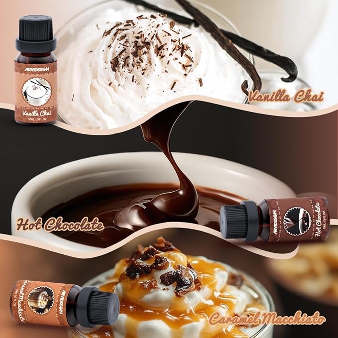 ARVIDSSON Coffee Fragrance Oils Set, Premium Essential Oils - Image 4