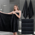 Ycosy Black Bath Towels Set 35x70 Inches by Ycosy