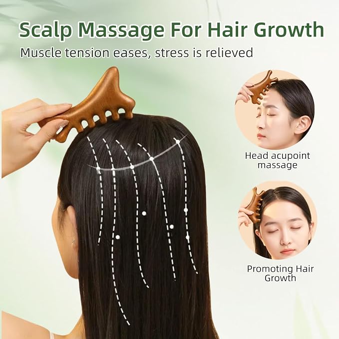 4-in-1 Sandalwood Gua Sha Tool - Image 3