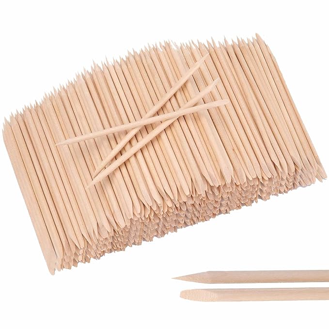 Nail Art Orange Wood Sticks, AMOSTBY 1000PCS Multi Functional Cuticle Pusher by AMOSTBY