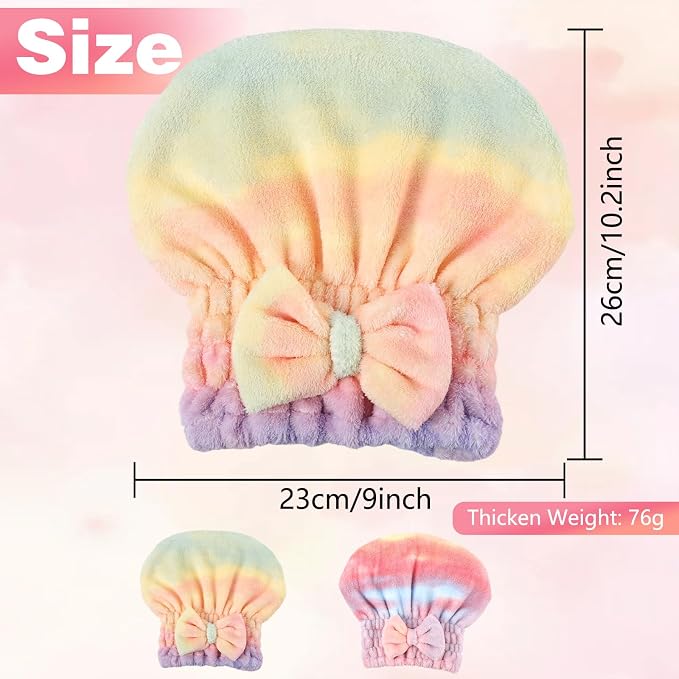 2PCS Super Absorbent Hair Towel Wrap - Image 5