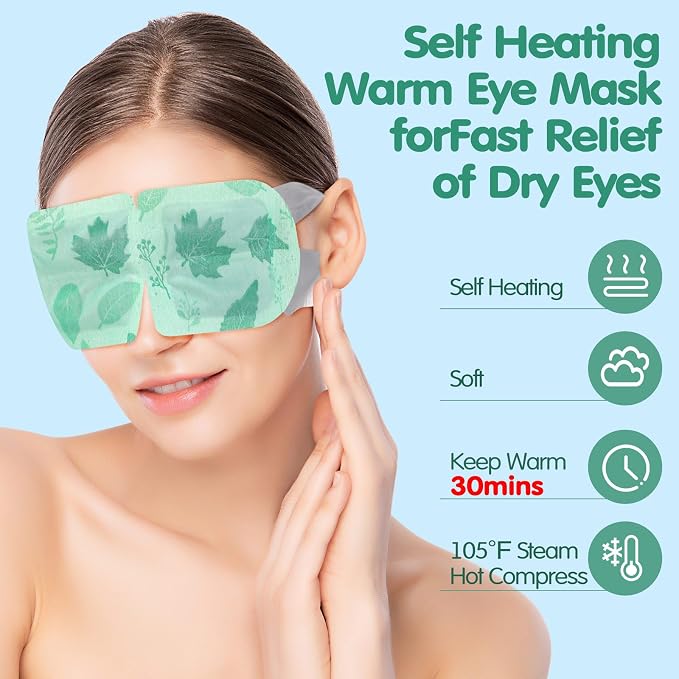 60 Pcs Disposable Steam Eye Mask Bulk - Image 2