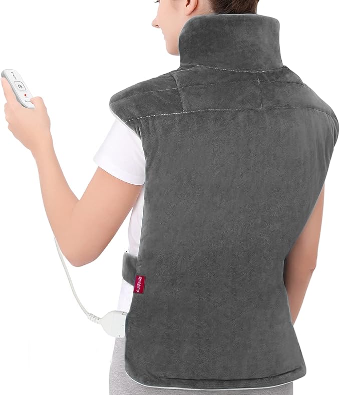 Comfytemp Heating Pad for Back Neck Shoulders, Weighted Heating Pad, Valentines by Comfytemp