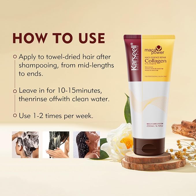 Karseell Collagen Hair Treatment Deep Repair Conditioning Argan Oil Collagen - Image 5
