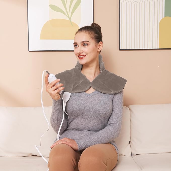 Ambershine 19''x24'' Weighted Neck & Shoulder Heating Pad, 2.5lbs - Image 7