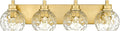 Bathroom Light Fixtures Over Mirror, 4-Light Modern Sconces Wall Lighting by Metwet
