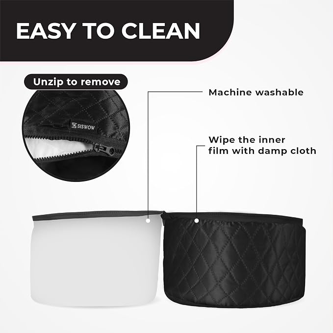 Hair Steamer for Natural Hair Home Use w/10-level Heats Up Quickly, Heat Cap - Image 5