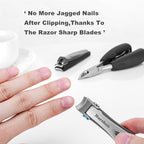 Large Nail Clippers Set, 5-Piece Sharp Toenail and Fingernail Clippers - Image 6