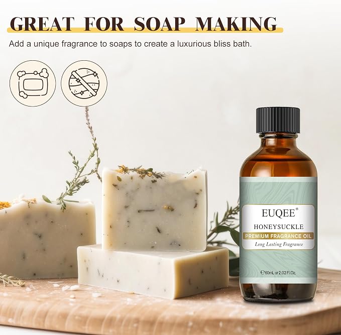 EUQEE Honeysuckle Fragrance Oil 60 ml Premium Fragrance Essential Oil - Image 5