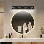 4-Light Bathroom Vanity Light, Matte Black Bathroom Light Fixtures Over Mirror - Image 7
