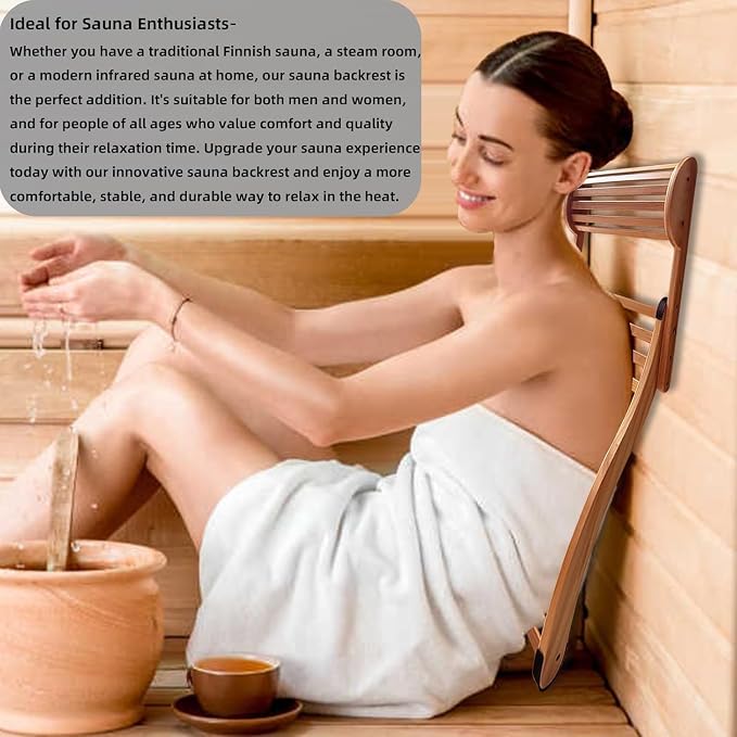 Adjustable-Height Sauna Backrest - Image 3